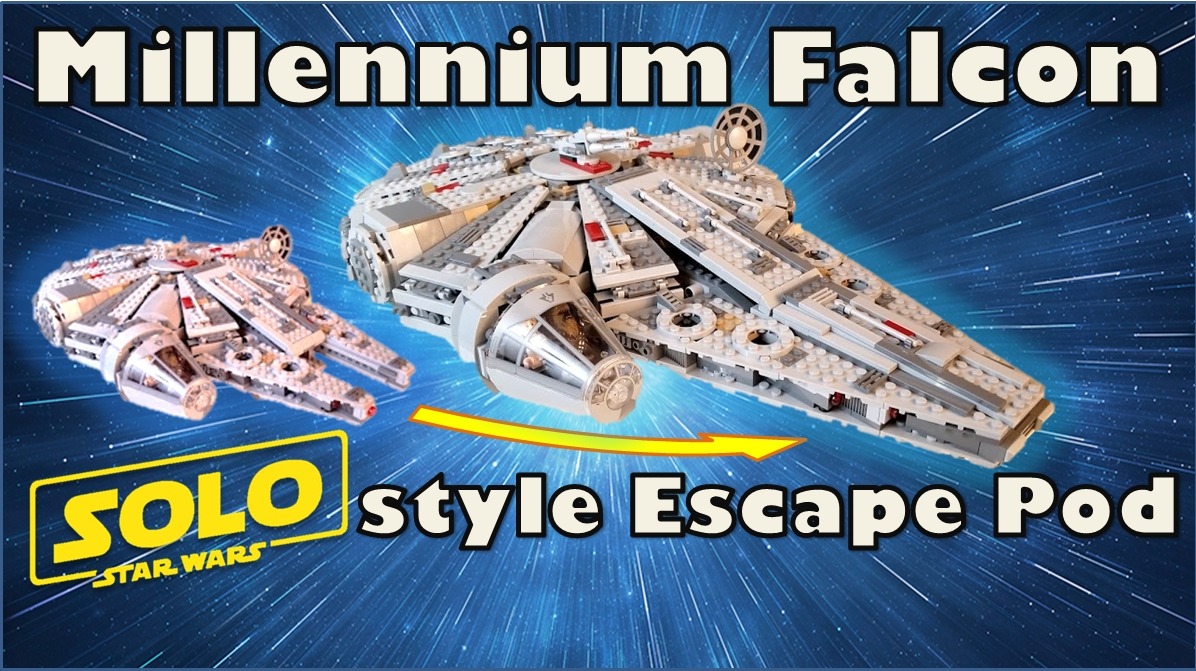 Escape Pod addition for the Lego  Force Awakens Millennium Falcon
