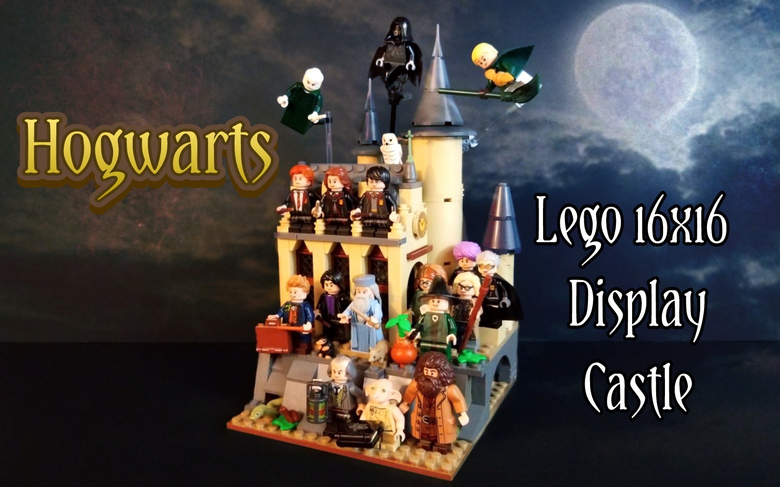 Lego Hogwarts 16×16 Minifigure Display Castle